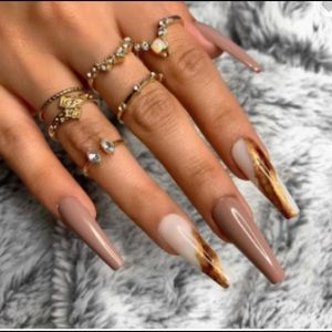 Gold Sheer Press On Nails